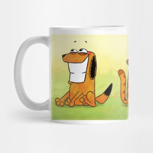 Dog, Cat, and Fish Mug